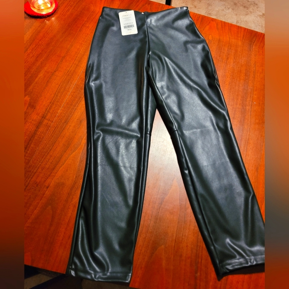Fabletics Vegan Leather Leggings Large